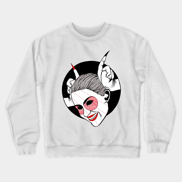 See My Horns? Crewneck Sweatshirt by FUN ART